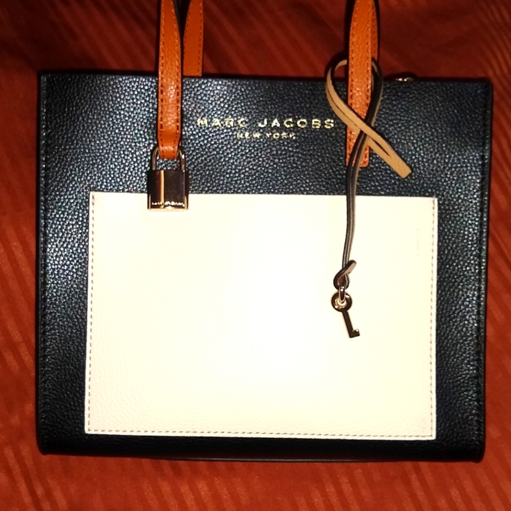 MARC JACOBS Mini Tote Bag, Grind, Smoked Almond Multi